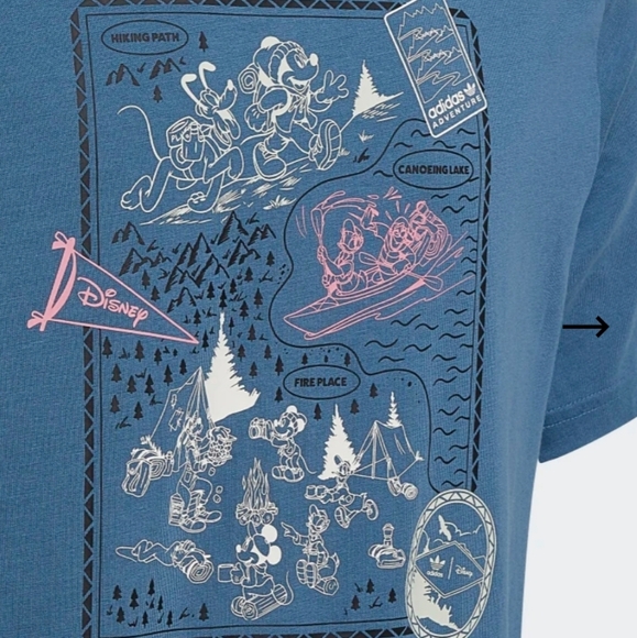 Adidas Disney Mickey and Friends Tee NWT - Picture 3 of 5